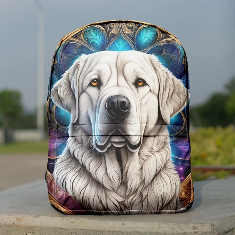 Pyrenean Pal The Perfect Mastiff Dog Minimalist Backpack