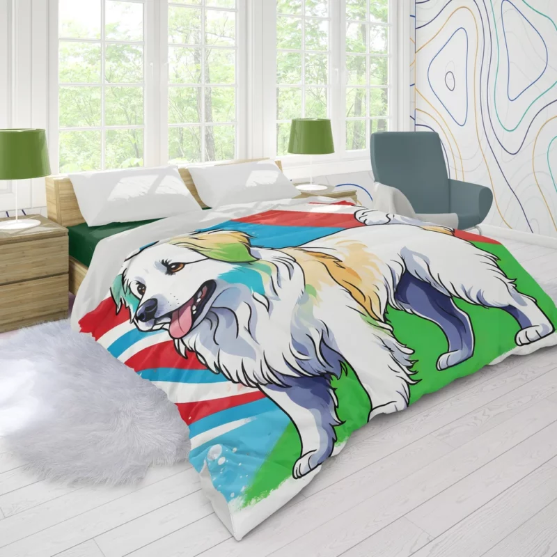 Pyrenean Shepherd Perfection Devoted Dog Duvet Cover