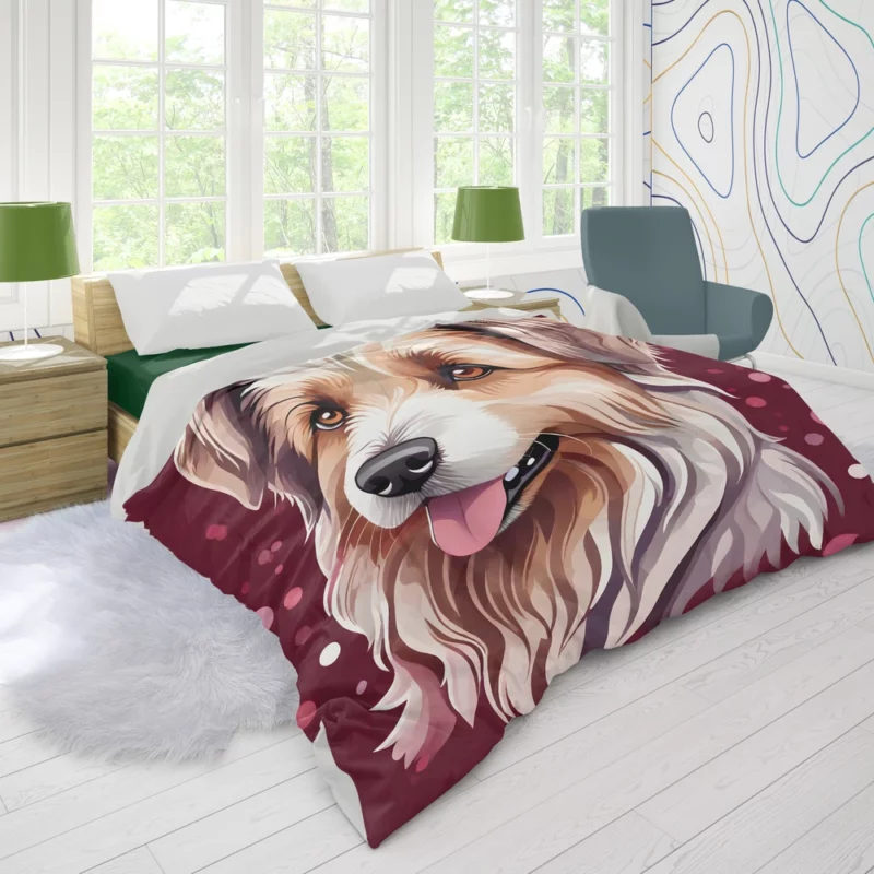 Pyrenean Shepherd Wonder Energetic Dog Breed Duvet Cover