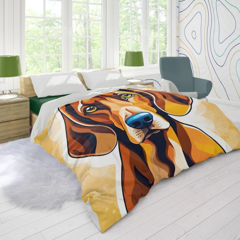 Redbone Coonhound Pal The Perfect Dog Duvet Cover