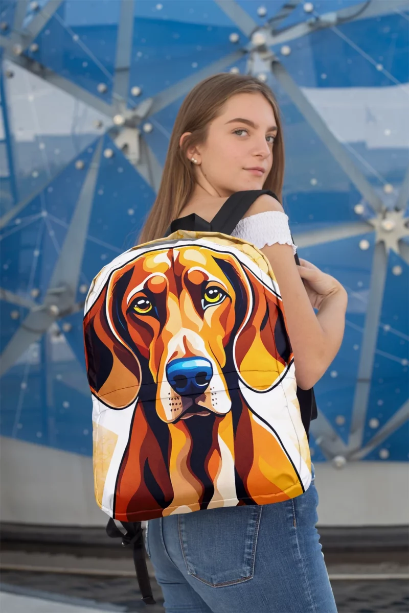 Redbone Coonhound Pal The Perfect Dog Minimalist Backpack 2