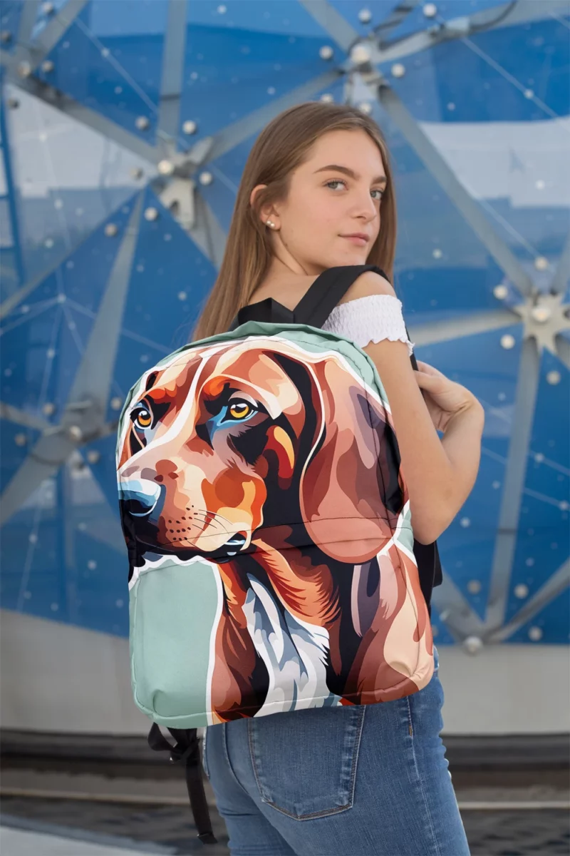 Redbone Coonhound Scent Hound Companion Minimalist Backpack 2