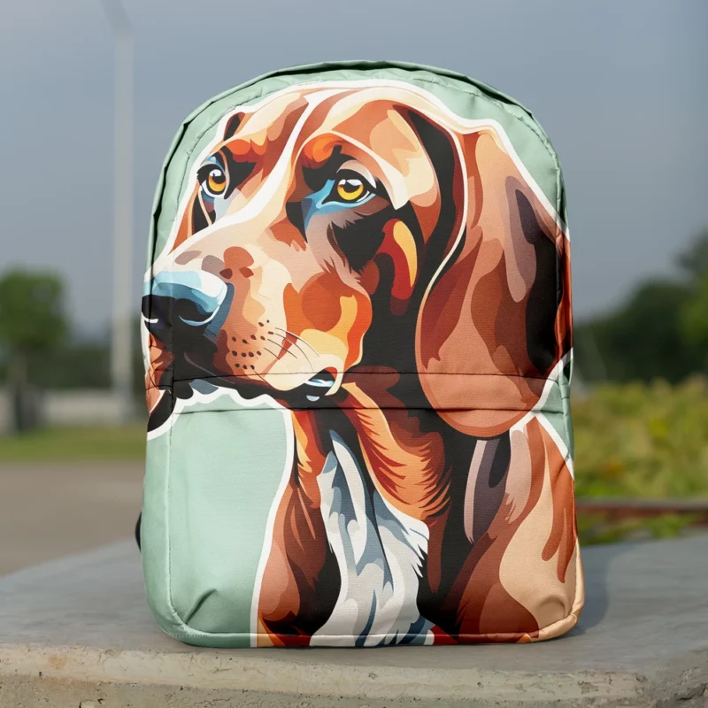 Redbone Coonhound Scent Hound Companion Minimalist Backpack