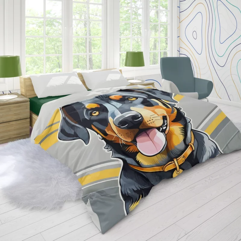 Regal Beauceron Majesty Dog Presence Duvet Cover