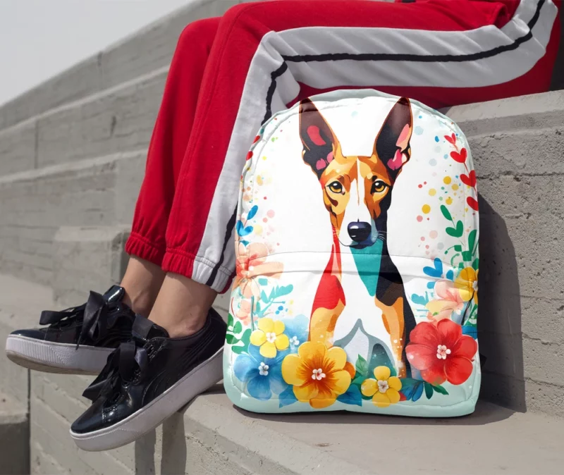 Regal Grace Pharaoh Hound Dog Majesty Minimalist Backpack 1