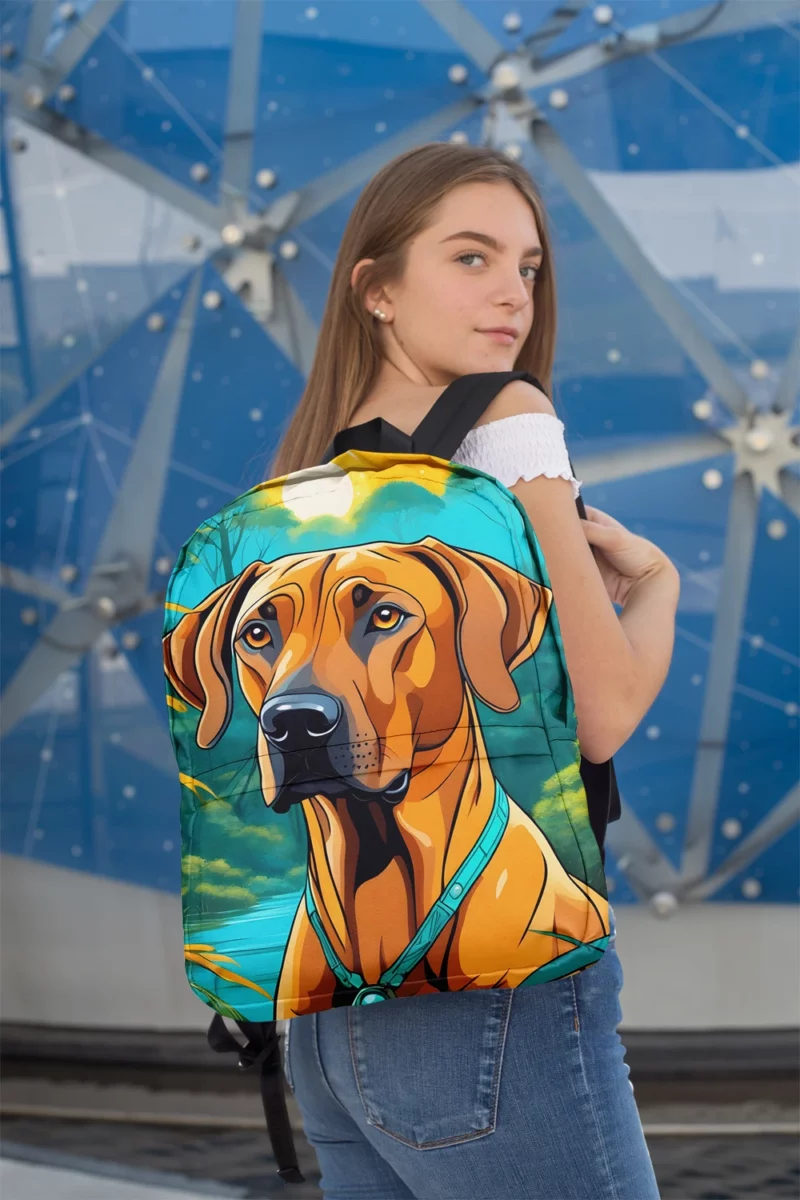 Rhodesian Ridgeback Agile Canine Companion Minimalist Backpack 2