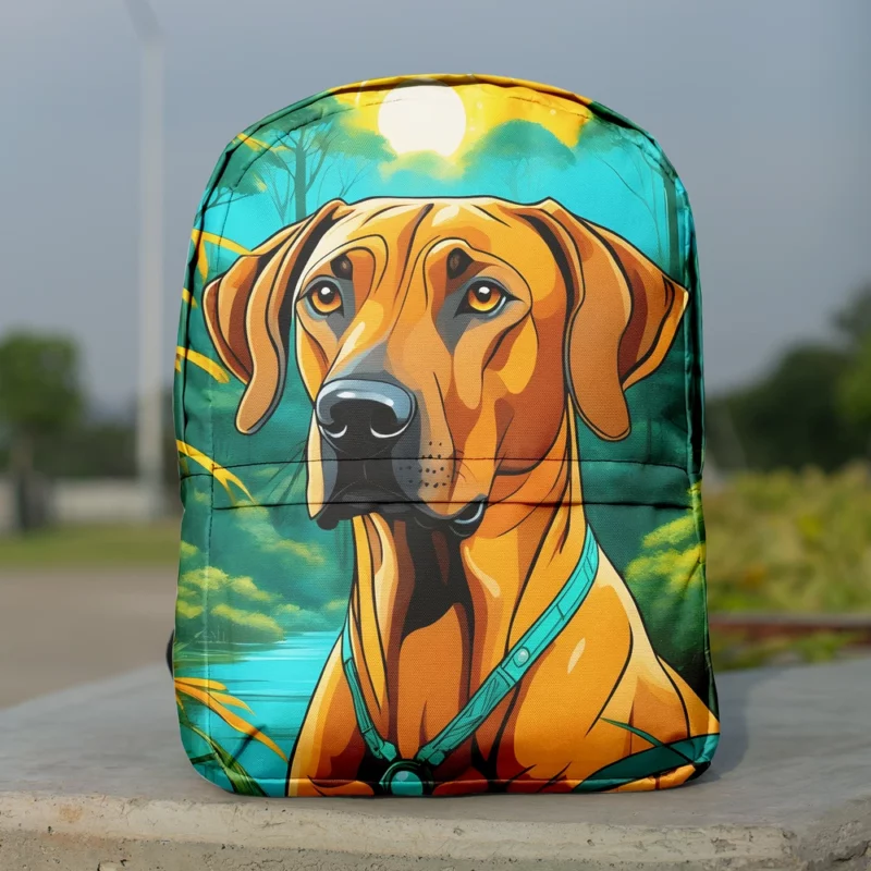 Rhodesian Ridgeback Agile Canine Companion Minimalist Backpack