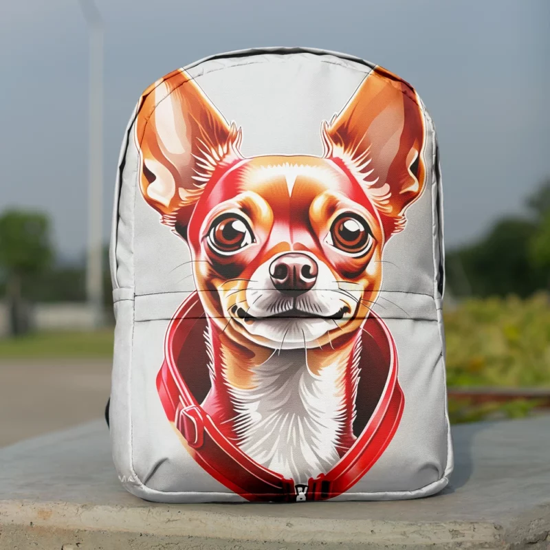 Russian Toy Terrier Pal Petite Canine Friend Minimalist Backpack