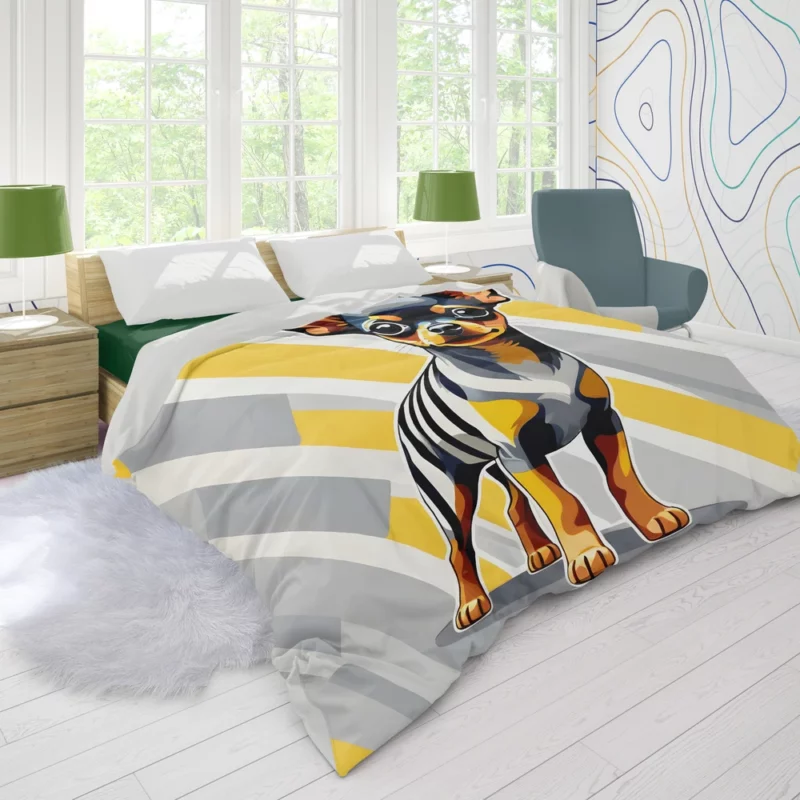 Russian Toy Terrier Perfection Petite Dog Duvet Cover