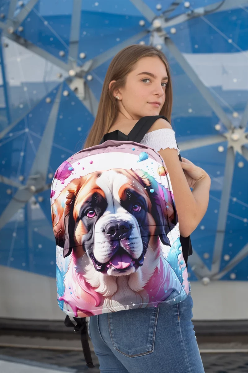 Saint Bernard Dog Companion Minimalist Backpack 2