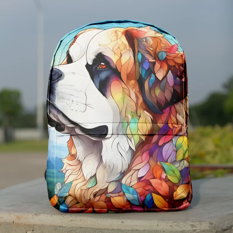 Saint Bernard Gentle Giant Dog Minimalist Backpack