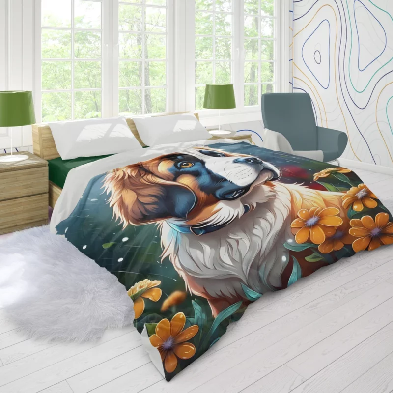 Saint Bernard Pal The Perfect Dog Duvet Cover