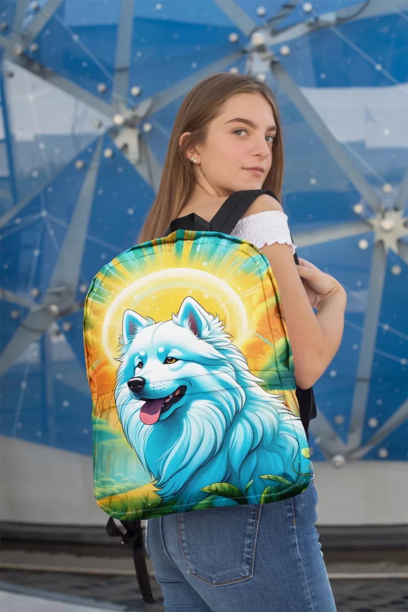 Samoyed Joy The Playful Dog Minimalist Backpack 2