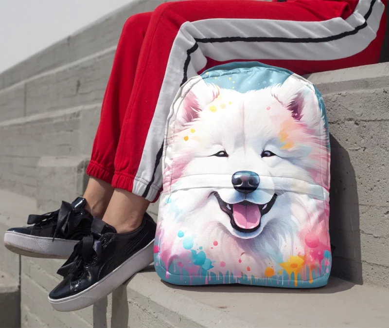 Samoyed Majesty Loyal Dog Minimalist Backpack 1