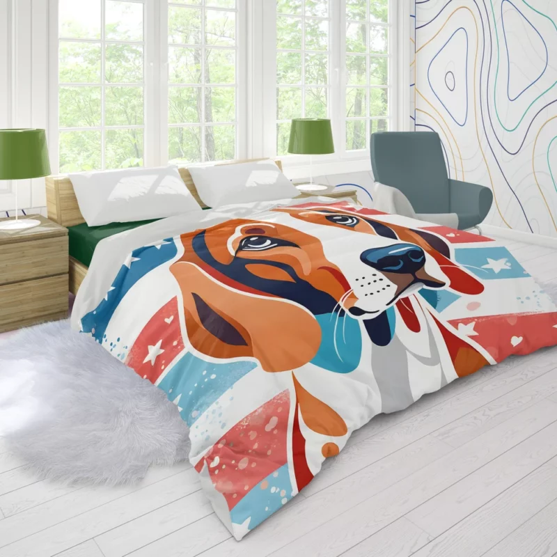 Scent Hound Perfection Redbone Coonhound Dog Duvet Cover