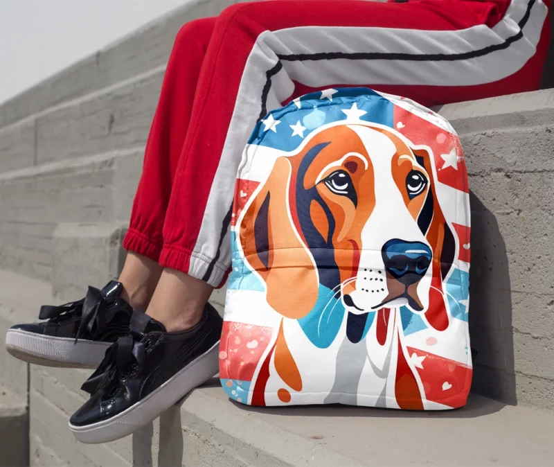 Scent Hound Perfection Redbone Coonhound Dog Minimalist Backpack 1