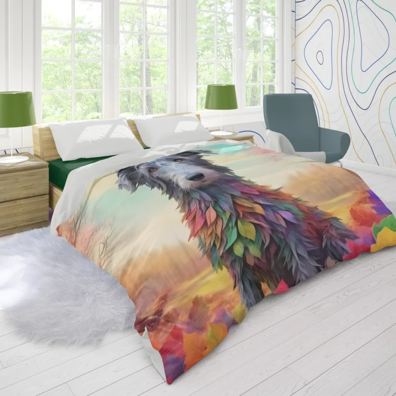 Scottish Deerhound Majestic Hound Dog Duvet Cover