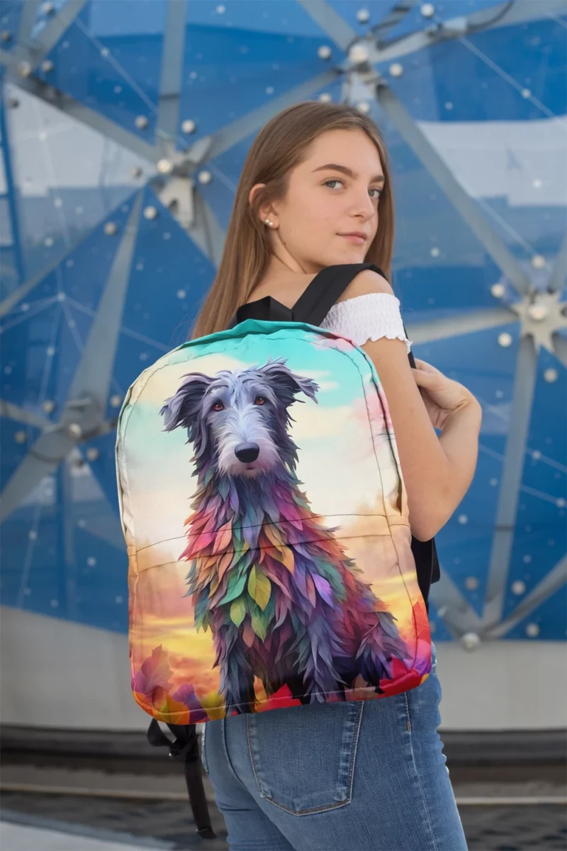 Scottish Deerhound Majestic Hound Dog Minimalist Backpack 2