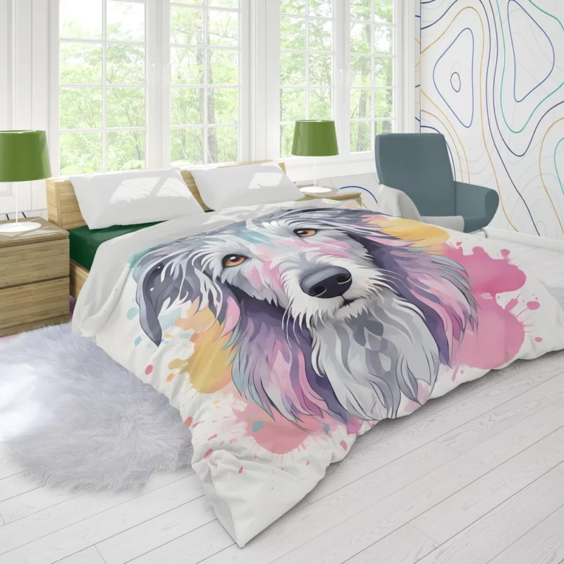 Scottish Deerhound Pal Loyal Companion Duvet Cover