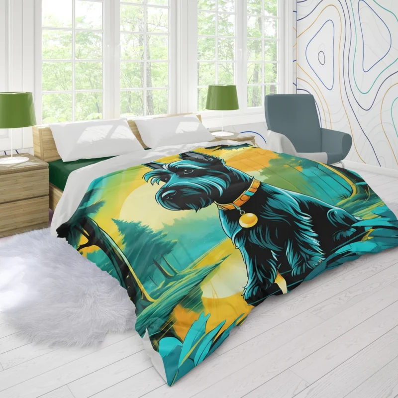 Scottish Terrier Wonder Spirited Dog Breed Duvet Cover