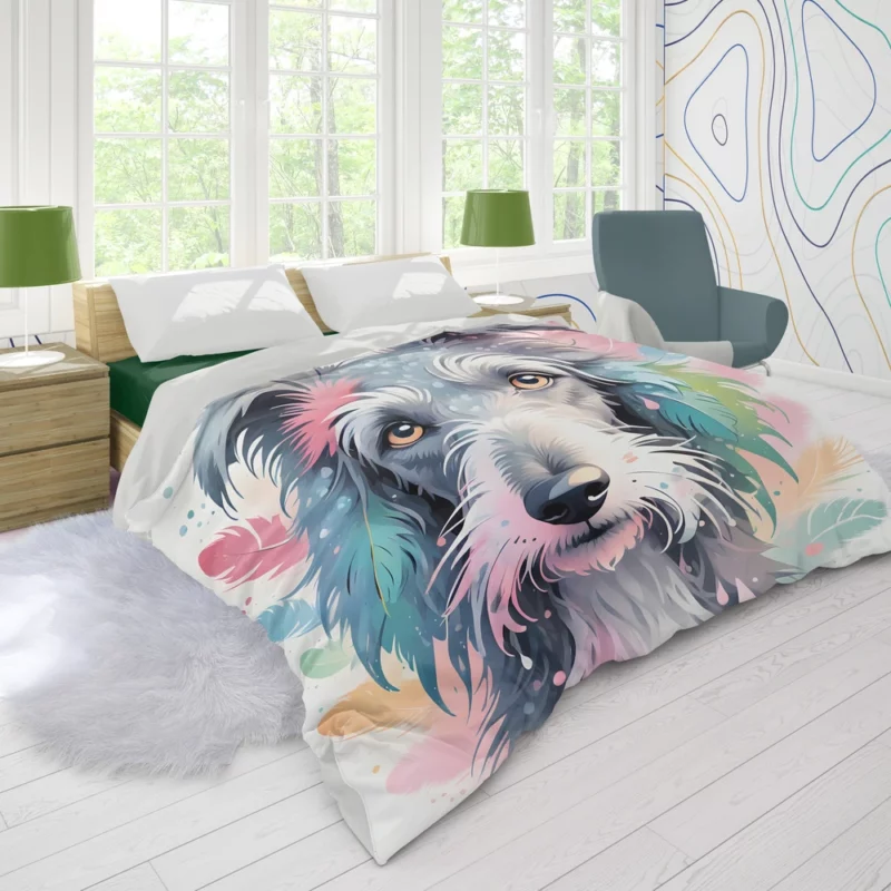 Scottish Wonder Deerhound Dog Breed Duvet Cover