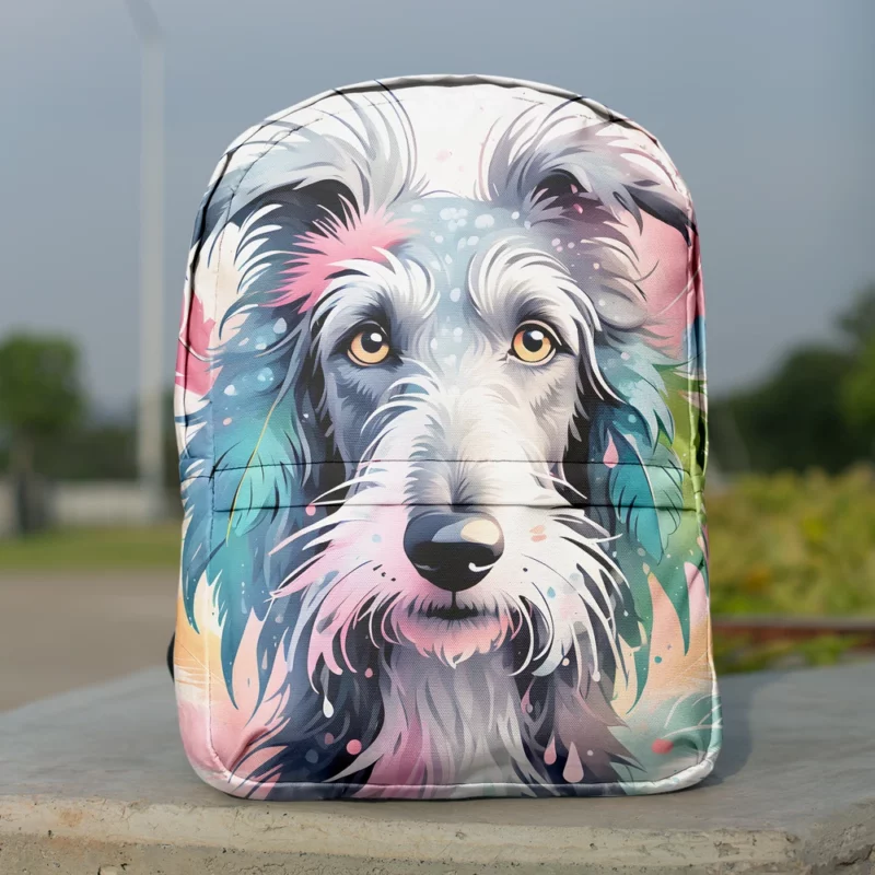 Scottish Wonder Deerhound Dog Breed Minimalist Backpack