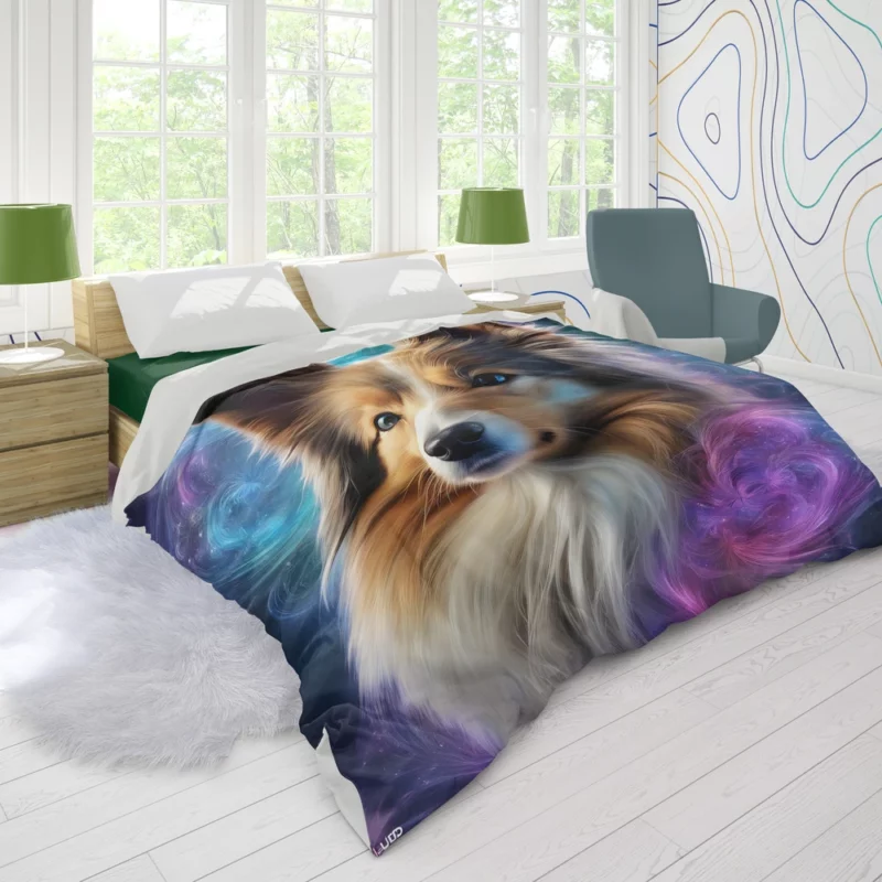 Sheepdog Elegance Shetland Sheepdog Breed Duvet Cover