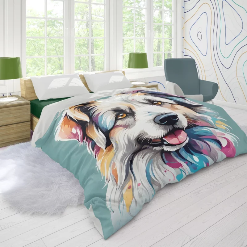 Shepherd Charm Pyrenean Dog Companion Duvet Cover