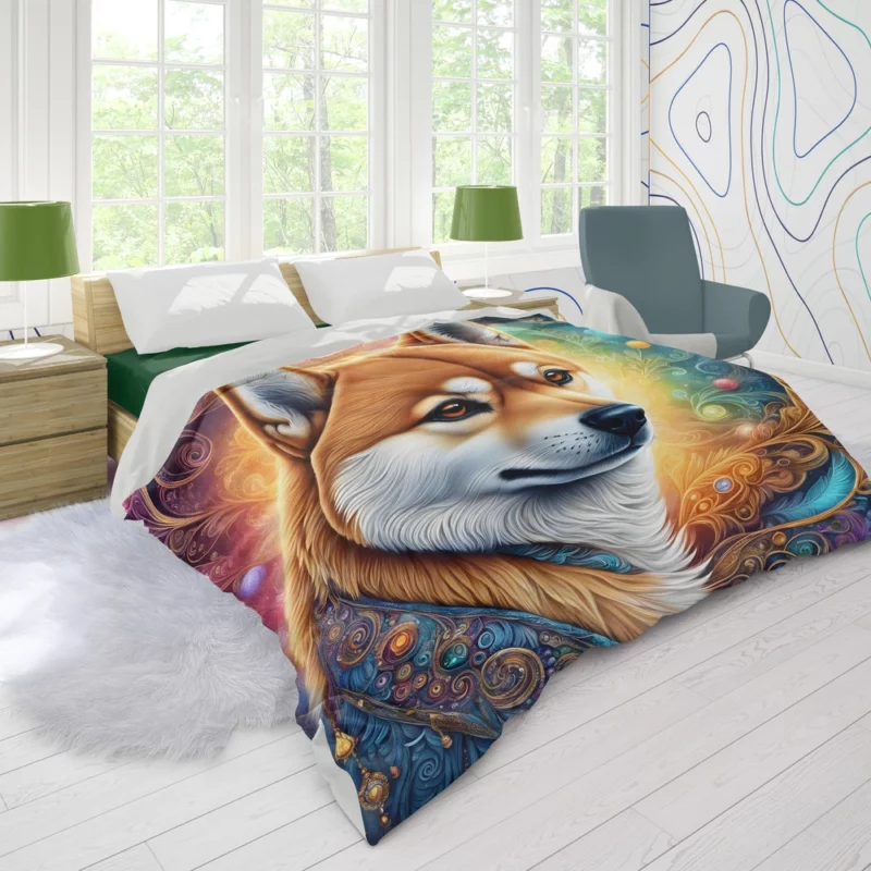 Shiba Inu Beauty Elegant Dog Duvet Cover