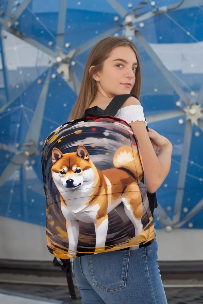 Shiba Inu Joy Playful Companion Minimalist Backpack 2