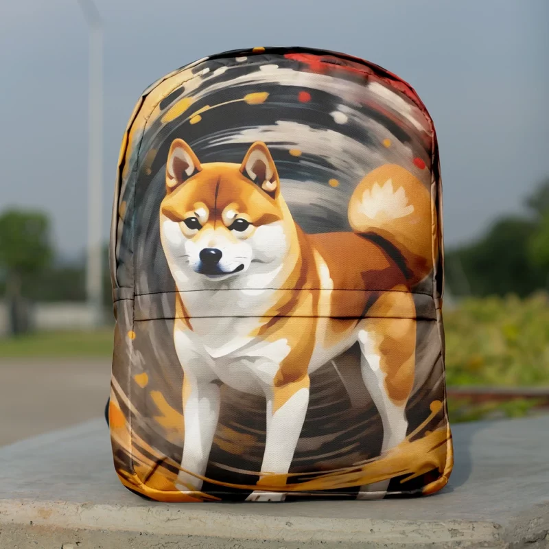 Shiba Inu Joy Playful Companion Minimalist Backpack