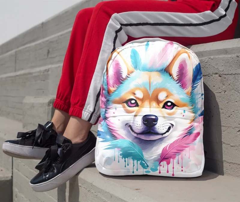 Shiba Inu Pal The Perfect Dog Minimalist Backpack 1