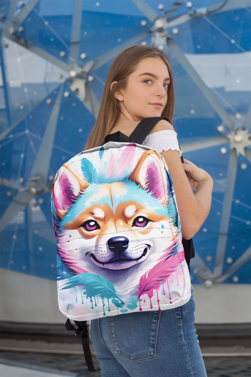 Shiba Inu Pal The Perfect Dog Minimalist Backpack 2