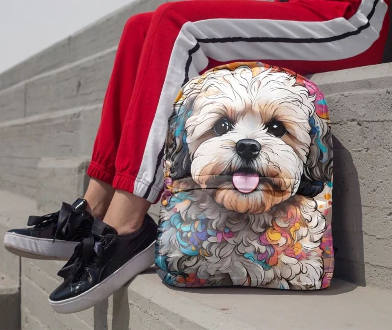 Shih-Poo Beauty Adorable Companion Minimalist Backpack 1