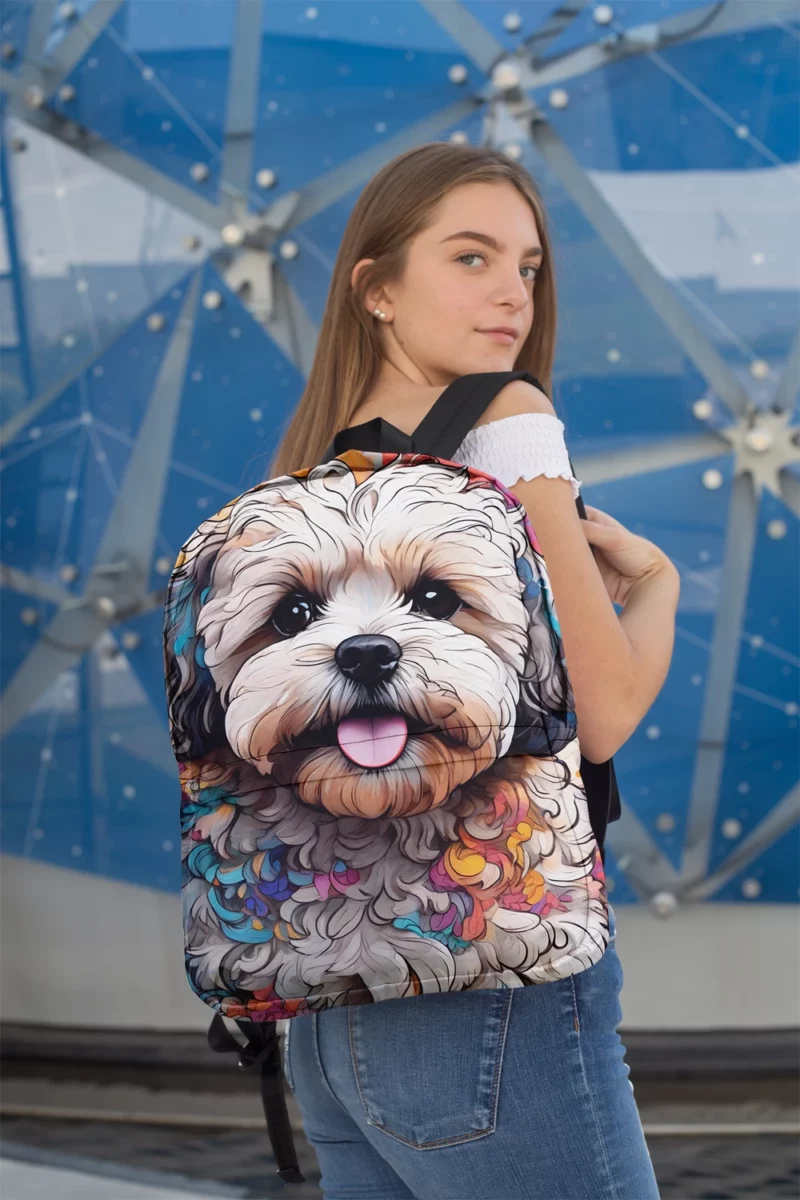 Shih-Poo Beauty Adorable Companion Minimalist Backpack 2