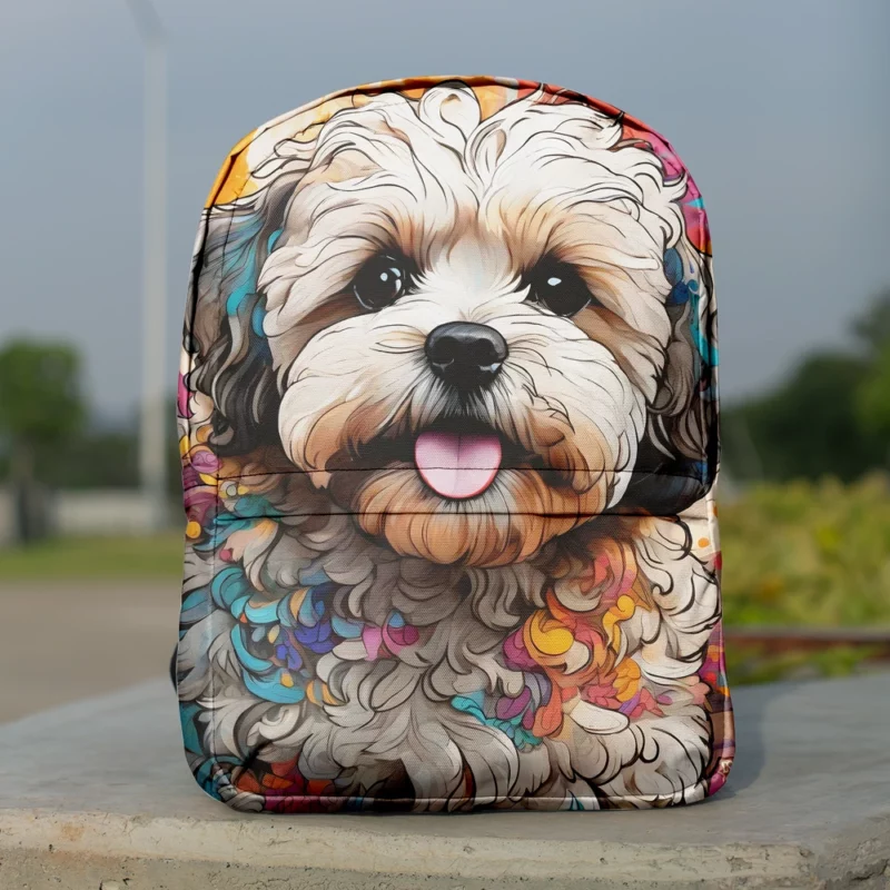 Shih-Poo Beauty Adorable Companion Minimalist Backpack