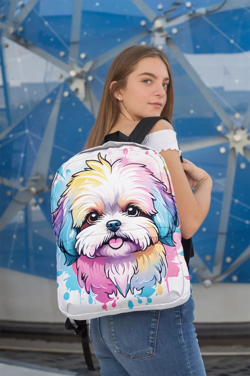 Shih-Poo Charm Lively Companion Minimalist Backpack 2