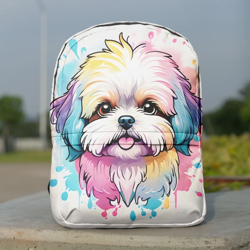 Shih-Poo Charm Lively Companion Minimalist Backpack