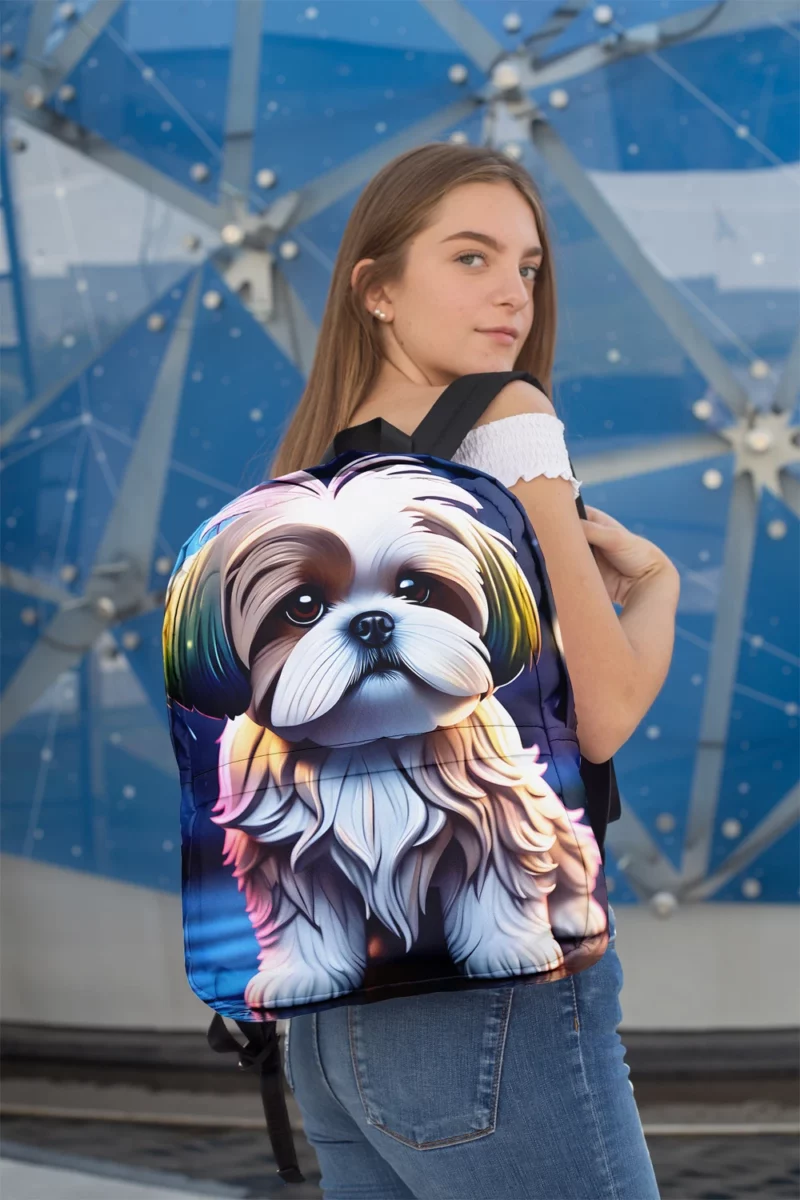 Shih Tzu Affectionate Toy Companion Minimalist Backpack 2