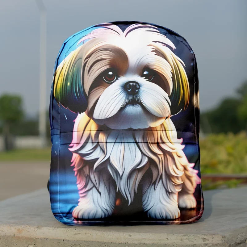 Shih Tzu Affectionate Toy Companion Minimalist Backpack