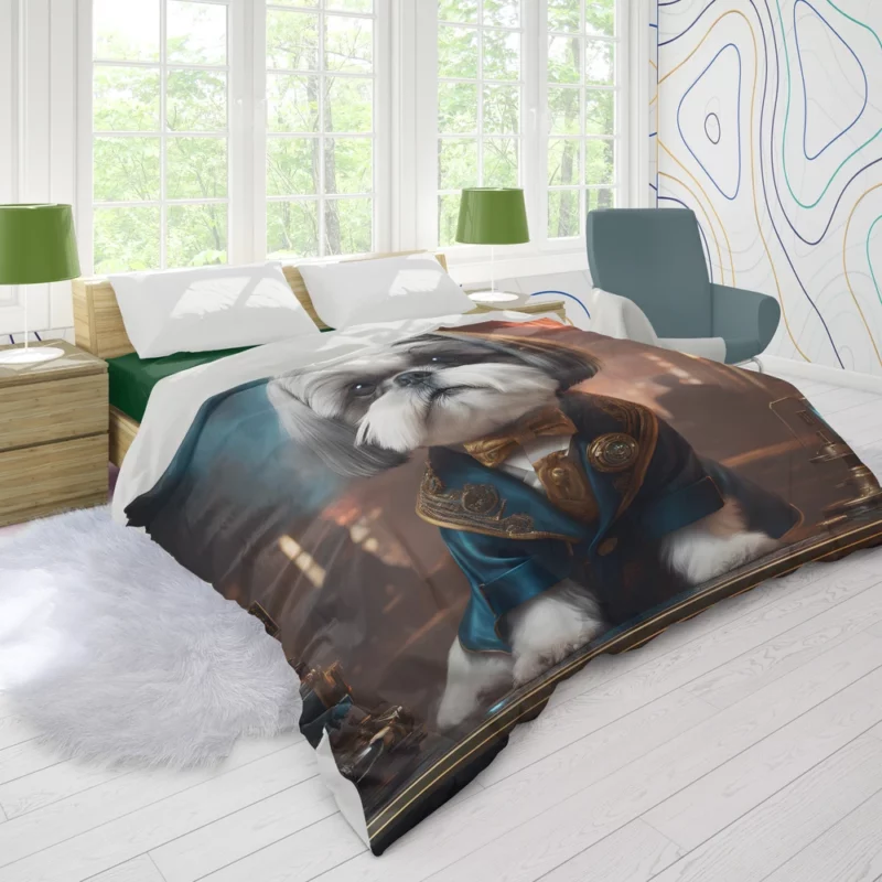 Shih Tzu Joy Playful Companion Duvet Cover