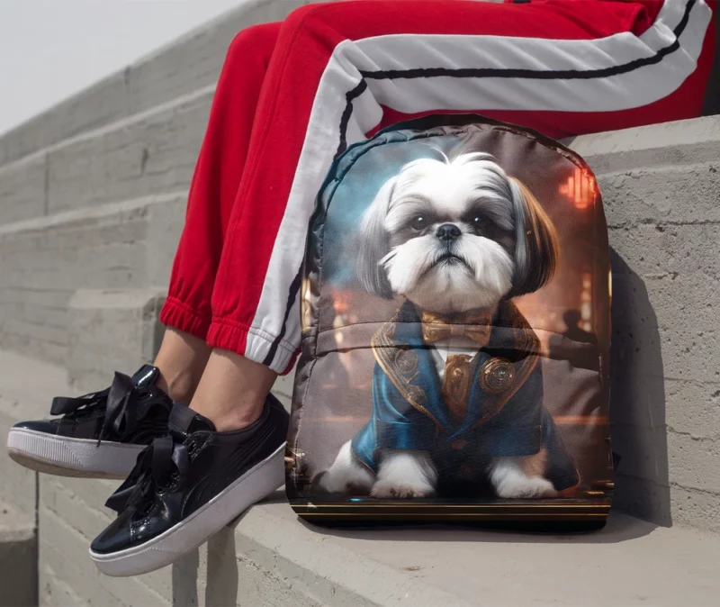 Shih Tzu Joy Playful Companion Minimalist Backpack 1