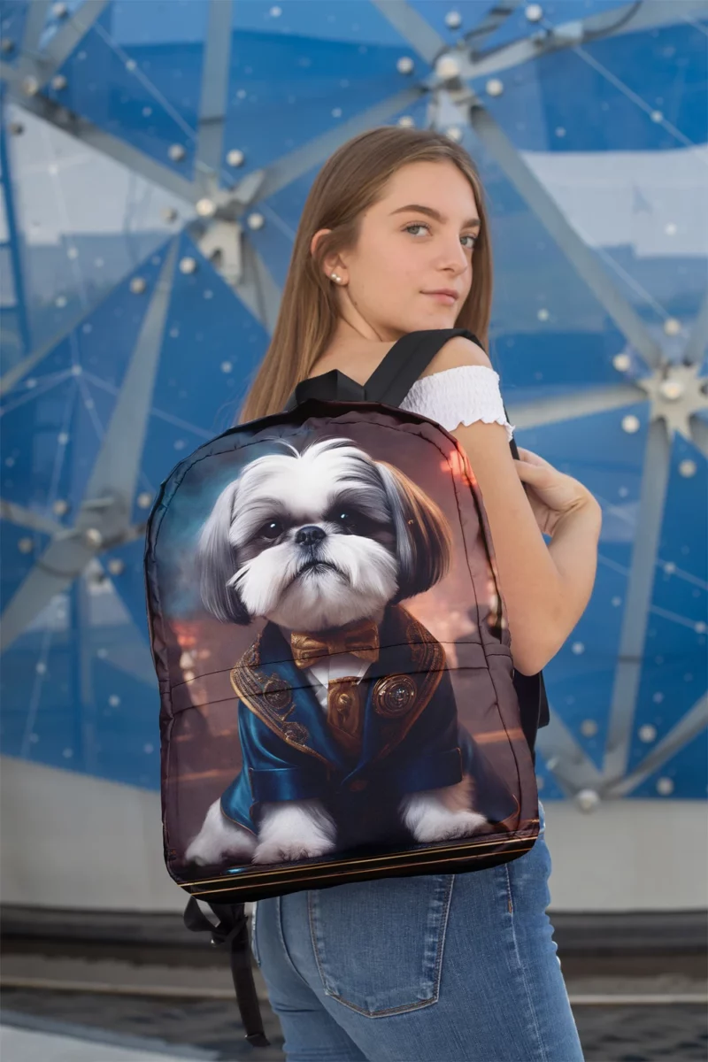 Shih Tzu Joy Playful Companion Minimalist Backpack 2