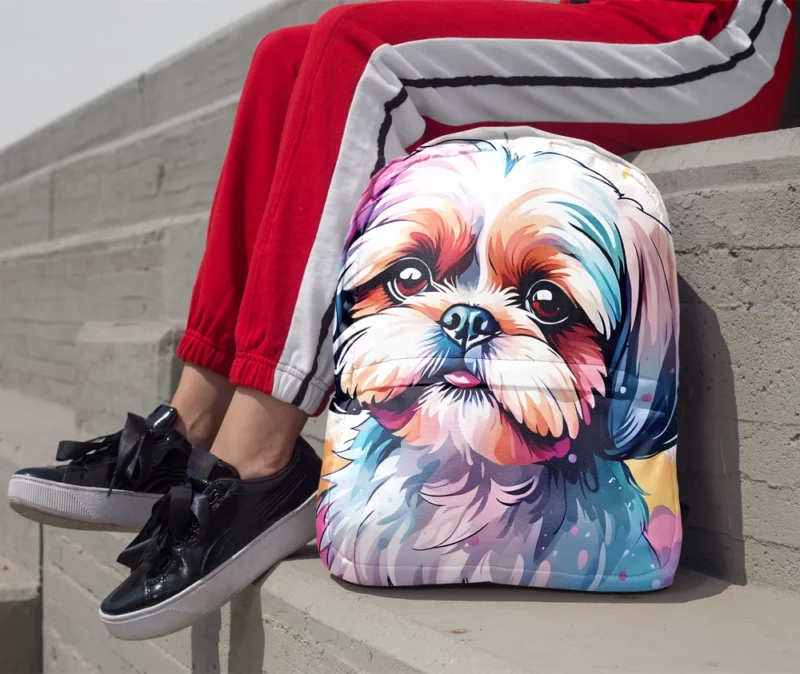 Shih Tzu Pal The Perfect Dog Minimalist Backpack 1