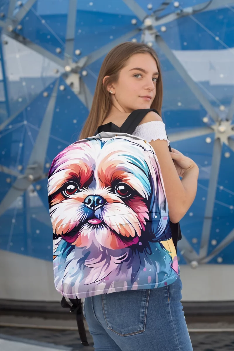 Shih Tzu Pal The Perfect Dog Minimalist Backpack 2