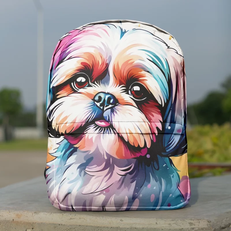 Shih Tzu Pal The Perfect Dog Minimalist Backpack