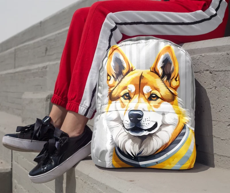 Shikoku Beauty Elegant Dog Minimalist Backpack 1