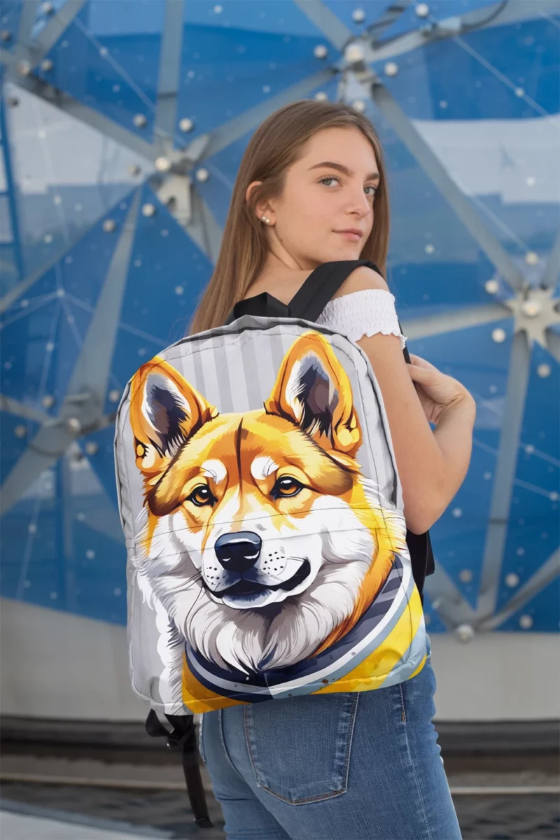 Shikoku Beauty Elegant Dog Minimalist Backpack 2