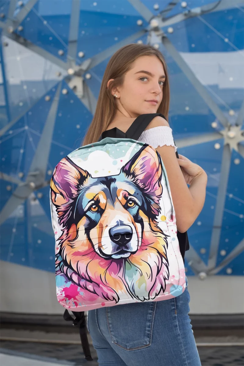 Shollie German Collie Mix Loyal Companion Minimalist Backpack 2