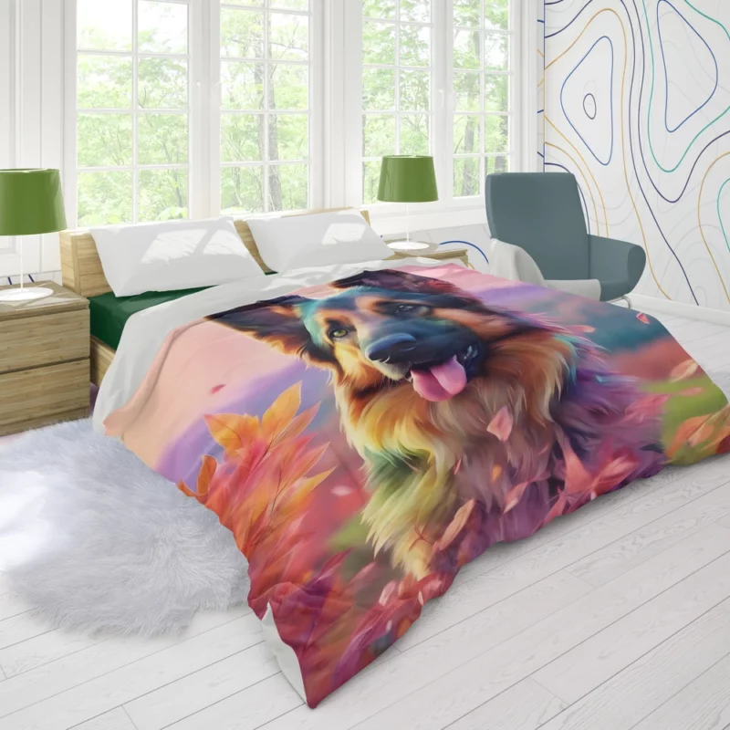 Shollie Shepherd Mix Devoted Dog Duvet Cover